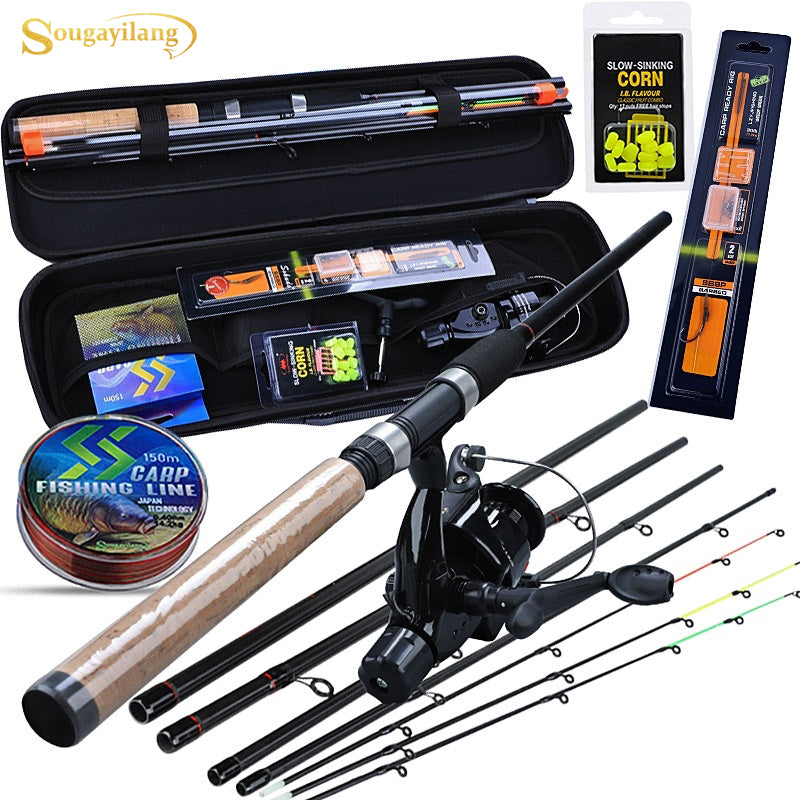 Sougayilang 6 Sections Fishing Rod with Full Kits