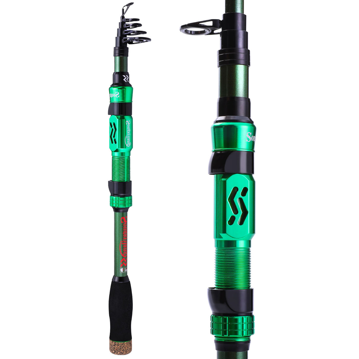 Travel Fishing Rods, Telescopic Fishing Rods, Ceramic Rings, Travel Fishing  Rod for Freshwater And Saltwater Trout Fishing - 2.7m