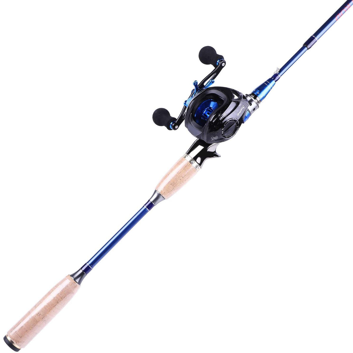 Sougayilang 7ft Casting Rod and Reel Combo 4 Piece Fishing Pole with 18+1  BB Baitcaster Reel Setup 