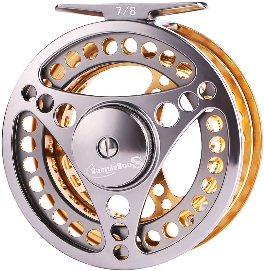Sougayilang Fly Fishing Reel with CNC-machined Aluminum Alloy Body 5/6, 7/8  Lightweight Fly Reel