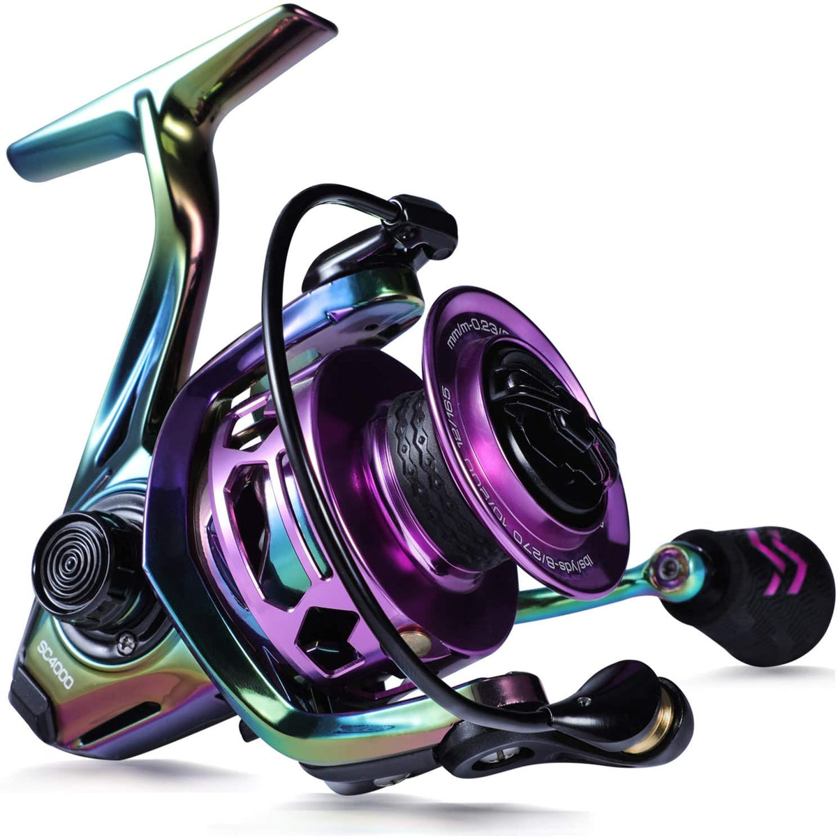 Sougayilang Fishing Reel, Colorful Ultralight Spinning Reels with
