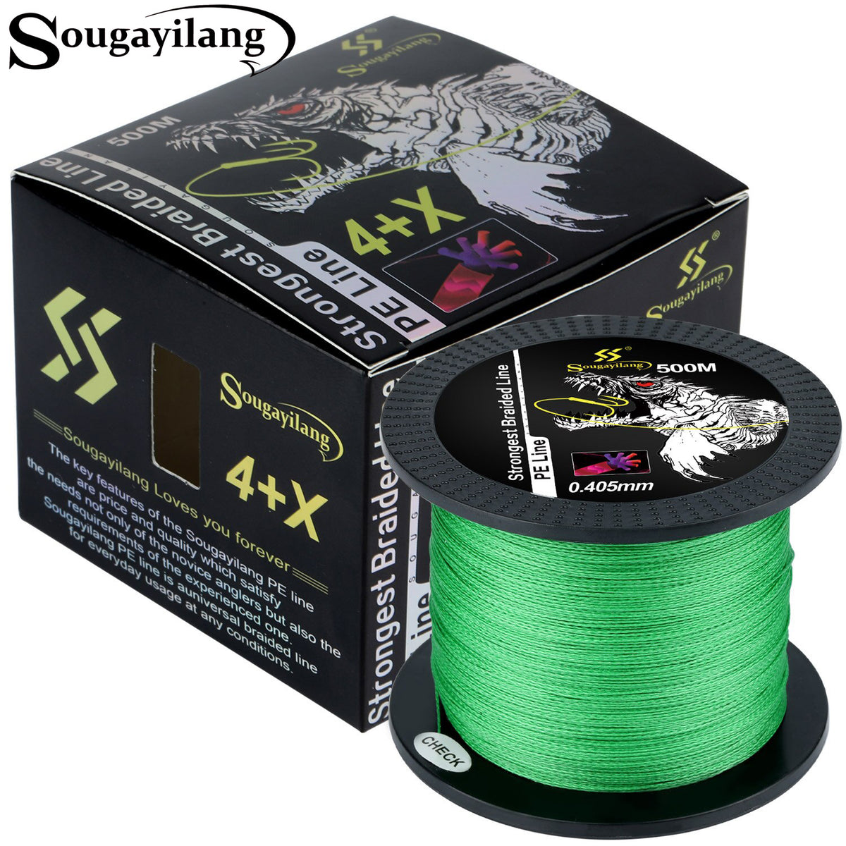 STRONG 4 Strands POWER Braided Fishing Line 500m Japanese Green