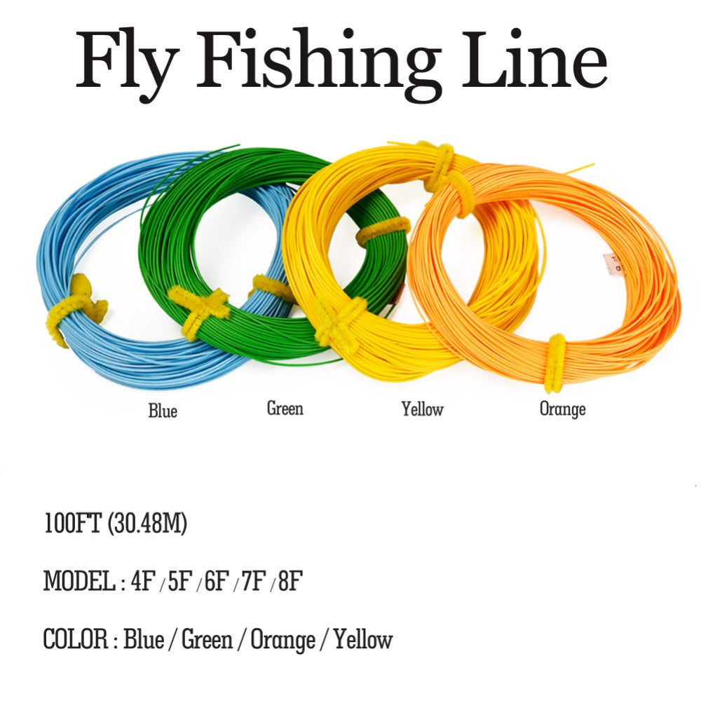 Polyethylene Floating Fly Fishing Cord 100FT Weight Forward Fly Lin –  Sougayilang