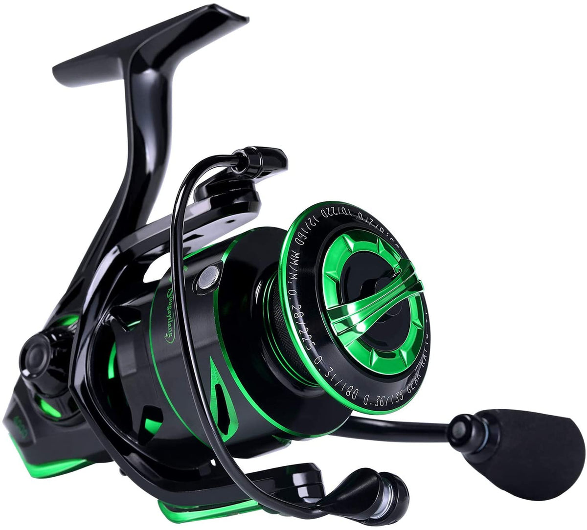 Sougayilang Spinning Fishing Reel Light Weight 6.2:1 High-Speed Gear Ratio  with 12+1 Stainless BB and CNC Aluminum Spool for Freshwater and Saltwater