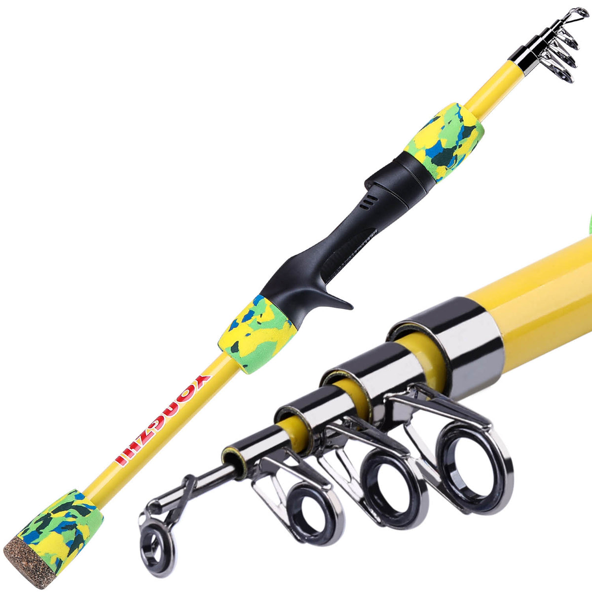 Sougayilang Telescopic Fishing Rod and Reel Combos with Lightweight 2