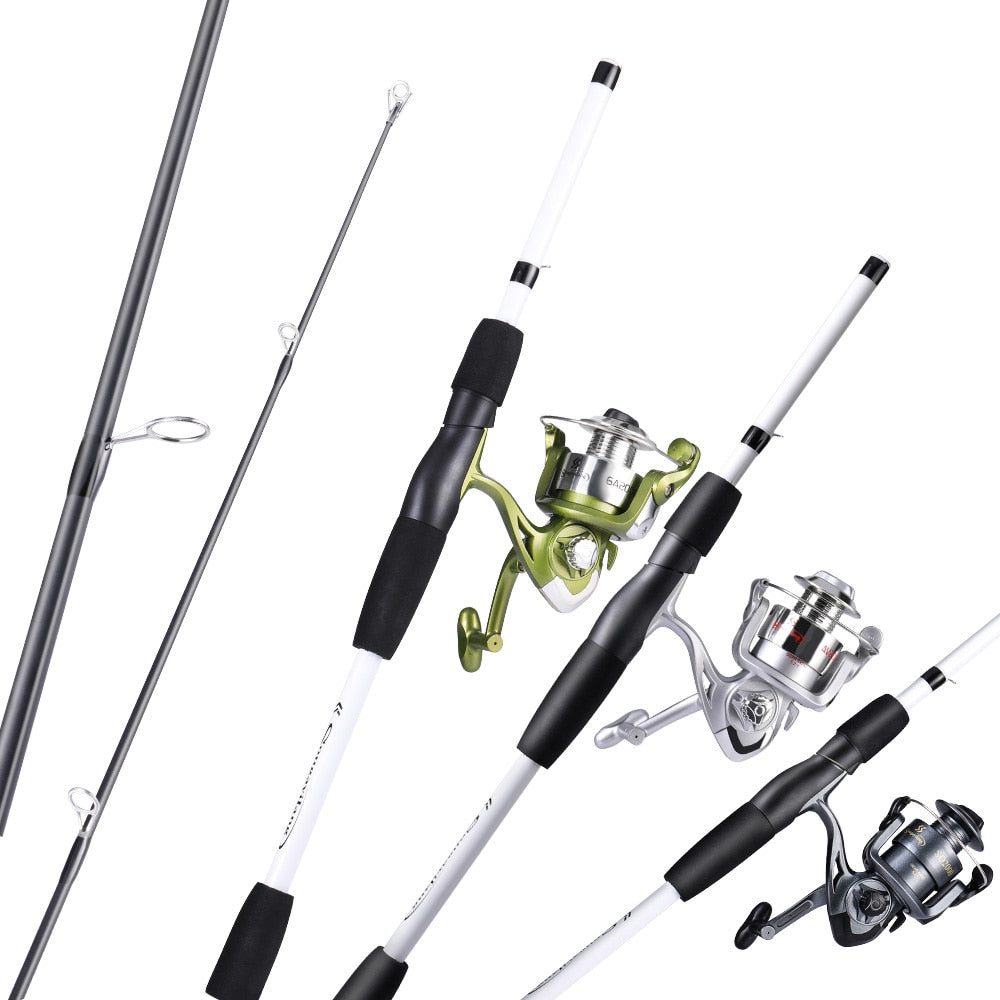 Sougayilang Fishing Rod and Reel Combo 1.98m 4 Sections Casting