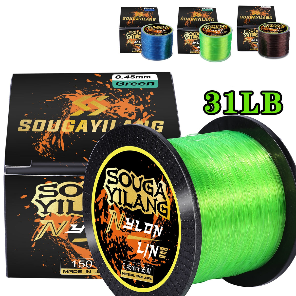 Sougayilang 8 Strands Braided Fishing Line 17LB-170LB Abrasion Resistant Braided  Lines Incredible Zero Stretch Fishing line-60 LB (Multicolor) 0.324mm-383  Yds : : Sports, Fitness & Outdoors
