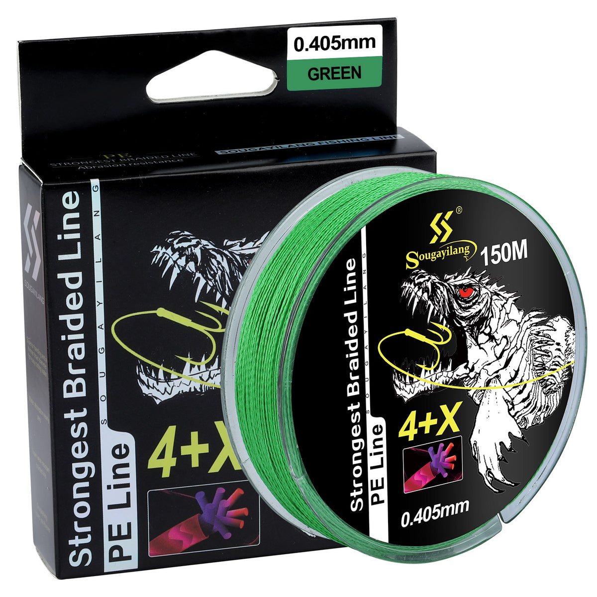 Ourlova Braided Fishing Line 500m/547yds 20lb To 80lb Advanced Durable 4 Strand Fishing Line For Saltwater & Fresh Water Surf Fishing Bass Fishing Fly