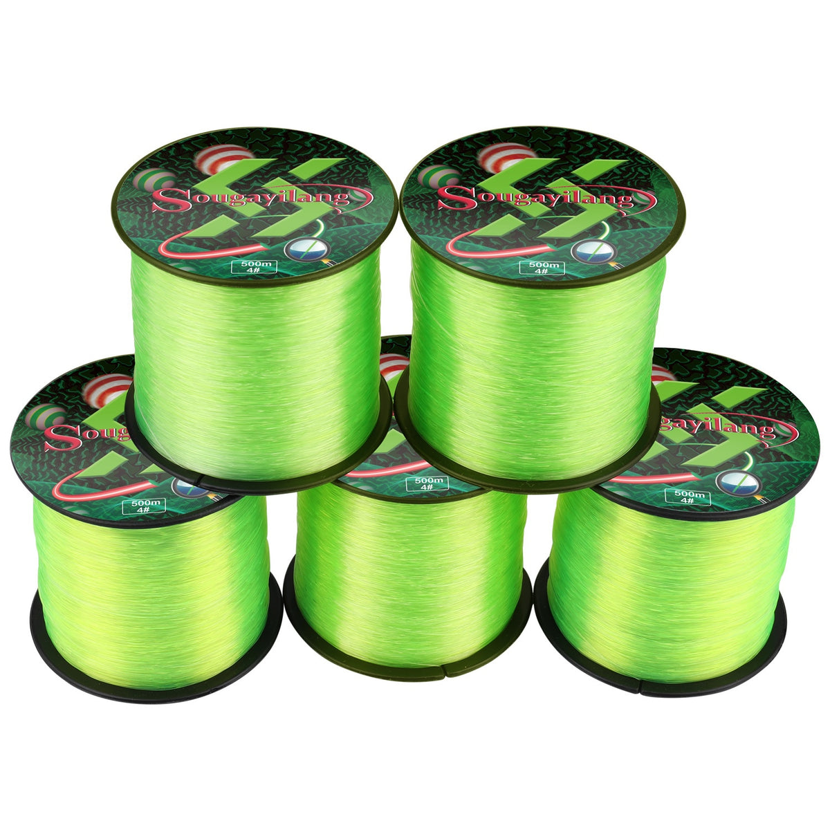 4 Strand Fluorescent Color Freshwater and Saltwater Strong Braid