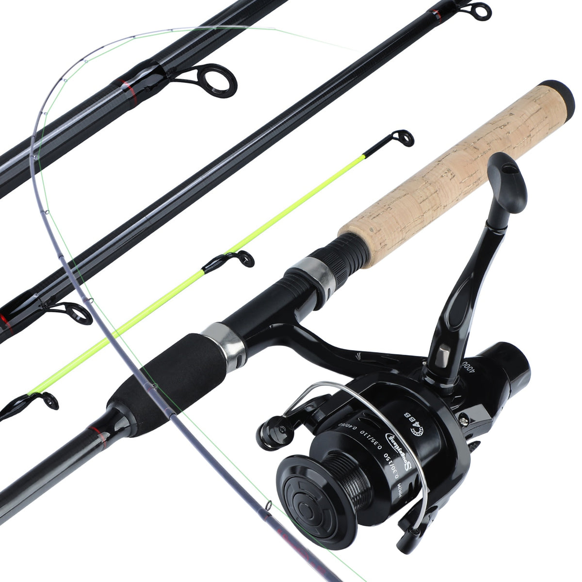 Rod Reel Combo Sougayilang Fishing 1 7m 5 Sections Spinning And 5