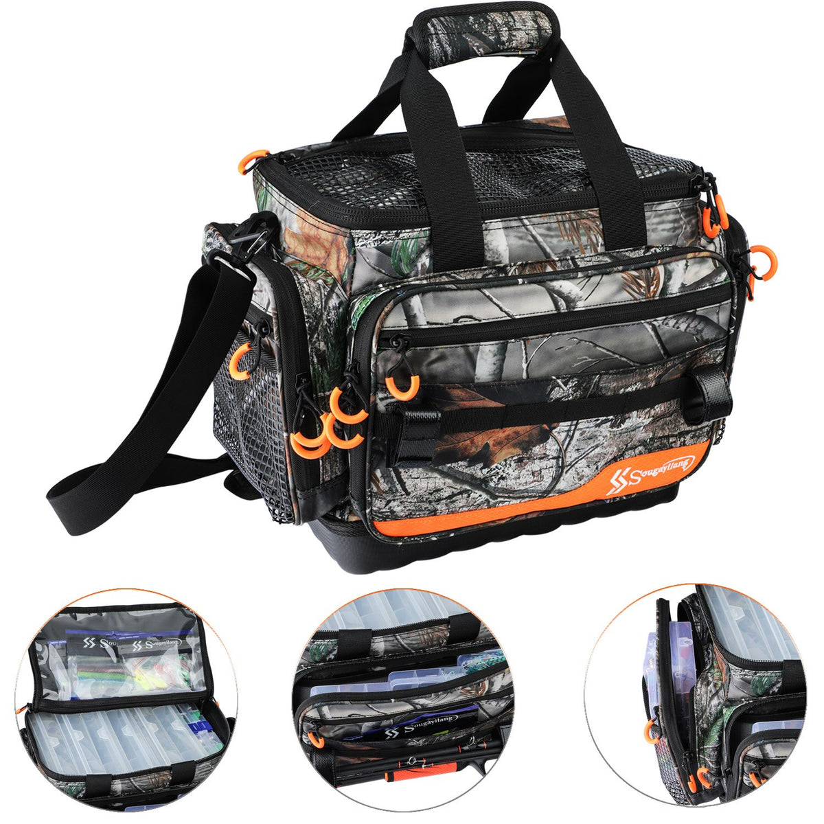 1pc Multifunctional Fishing Bag For Lure Fishing, Shoulder Bag, Lure Tackle  Box, Waist Bag