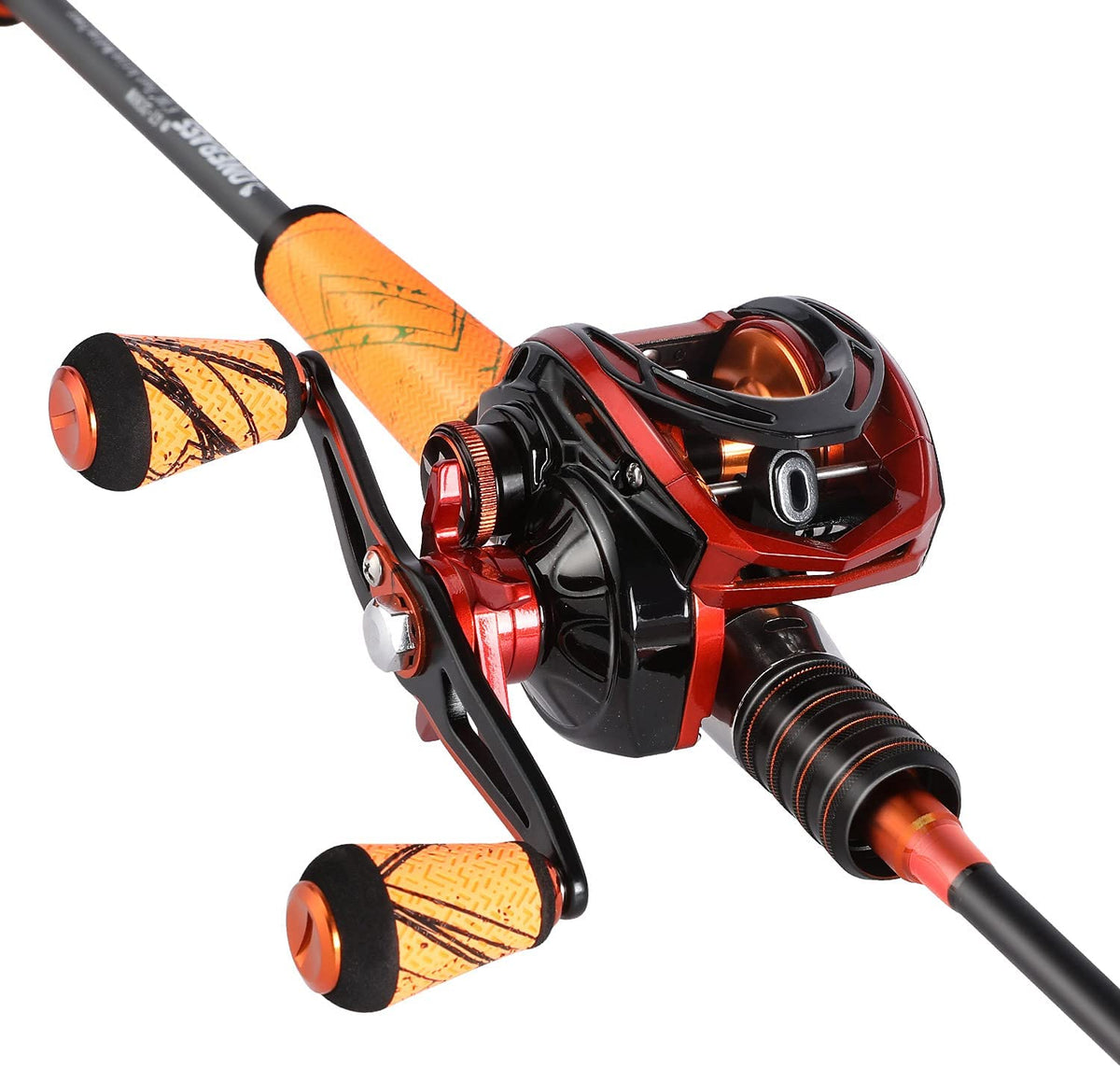 One Bass Fishing Rod and Reel Combo, Medium Fast Baitcasting Combo
