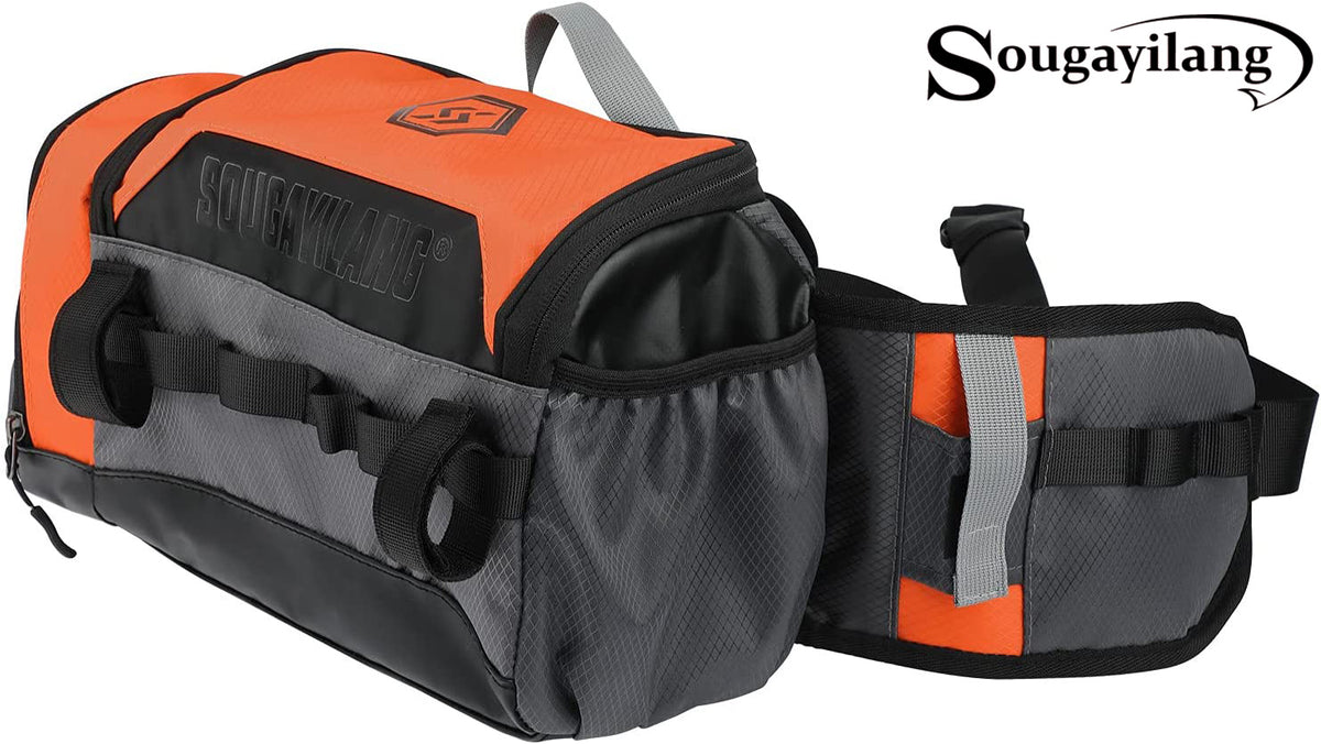 Sougayilang Fishing Tackle Backpack Waterproof Tackle Bag Storage 4 Tackle  Boxes