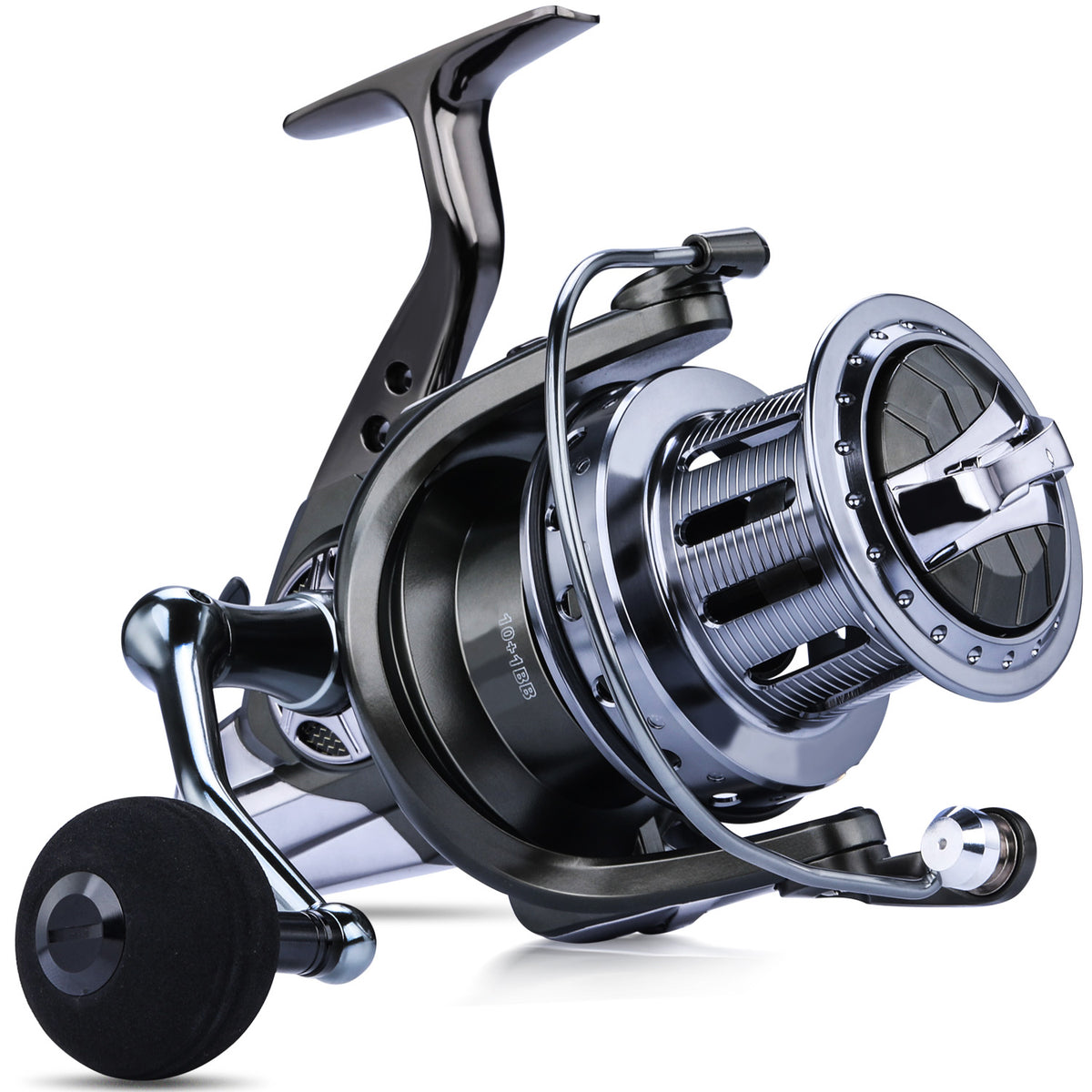 Sougayilang DYD9000 10000 12000 Distant Wheel Metal Spinning Fishing Reel  4.6:1 13+1BB Fishing Reel with Free Spool Fishing Reel