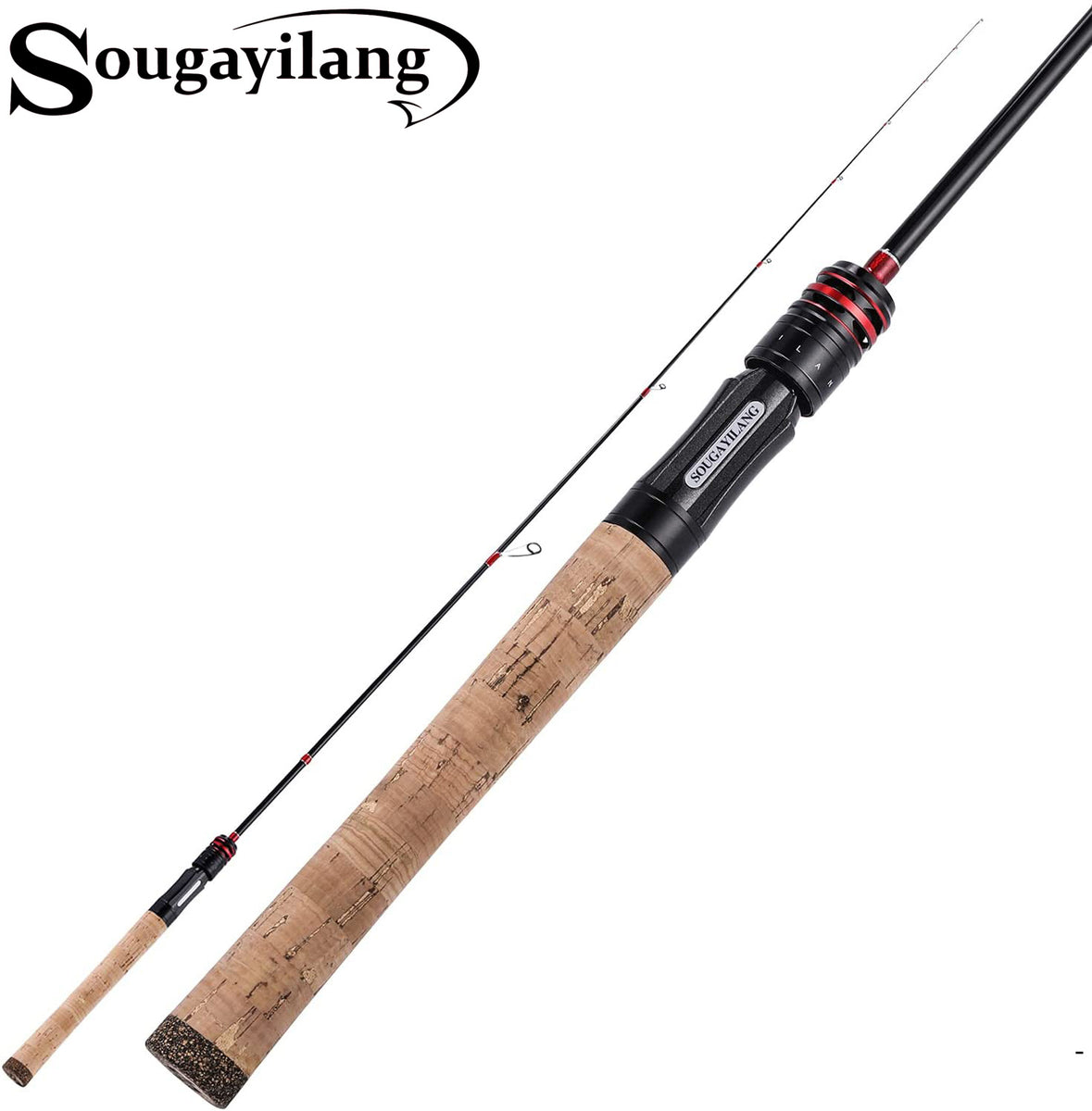 Sougayilang Fishing Rod,Graphite 24 Carbon,Lightweight Spinning & Casting  Ultra-Sensitive Fishing Rod Blanks,Trout Panfish 2pcs Inserts Fishing Rod
