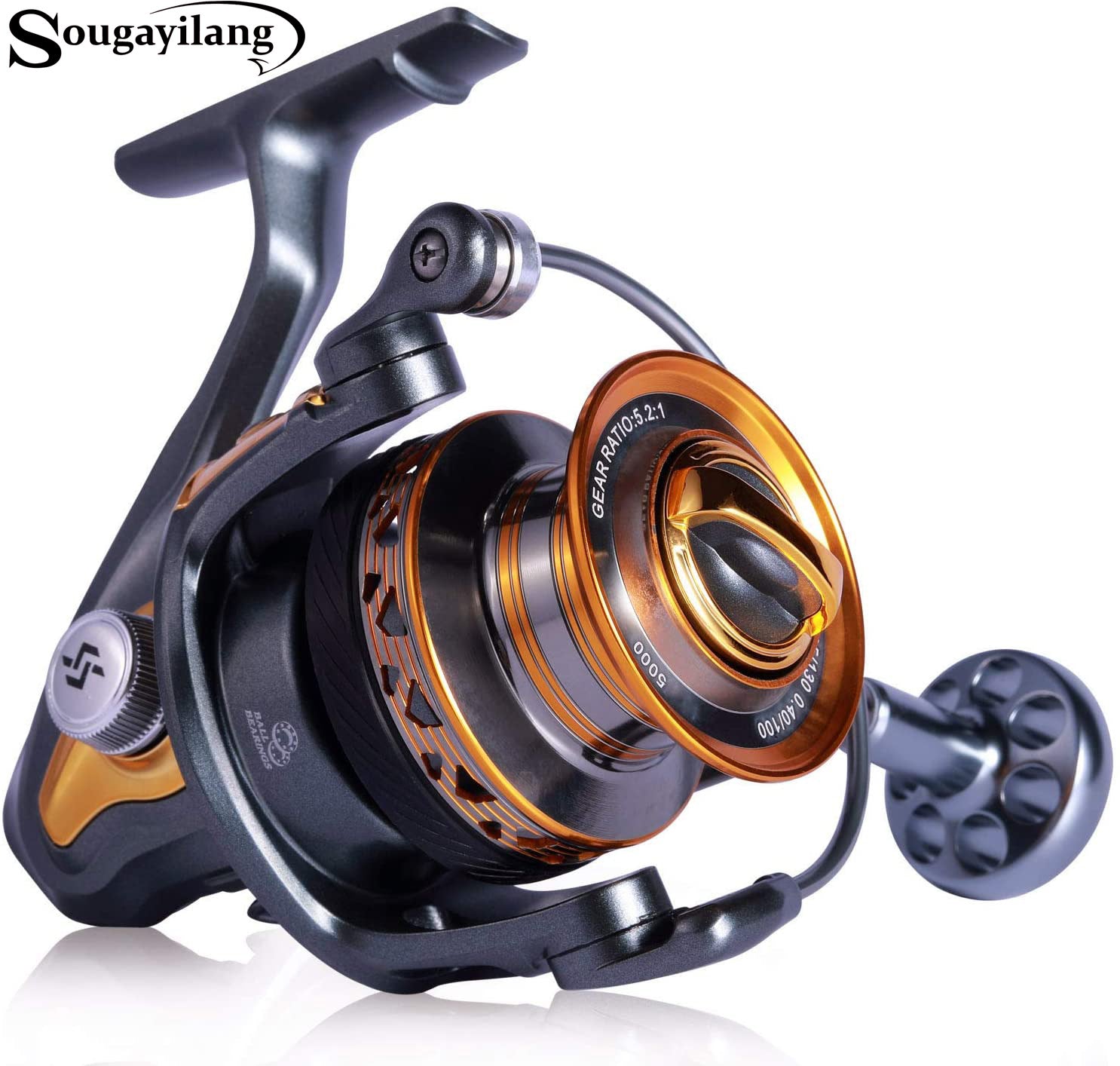 Sougayilang Spinning Reels, Light Weight and Ultra Smooth Powerful Spinning  Reels for Saltwater and Freshwater Fishing-4000 : : Sports,  Fitness & Outdoors