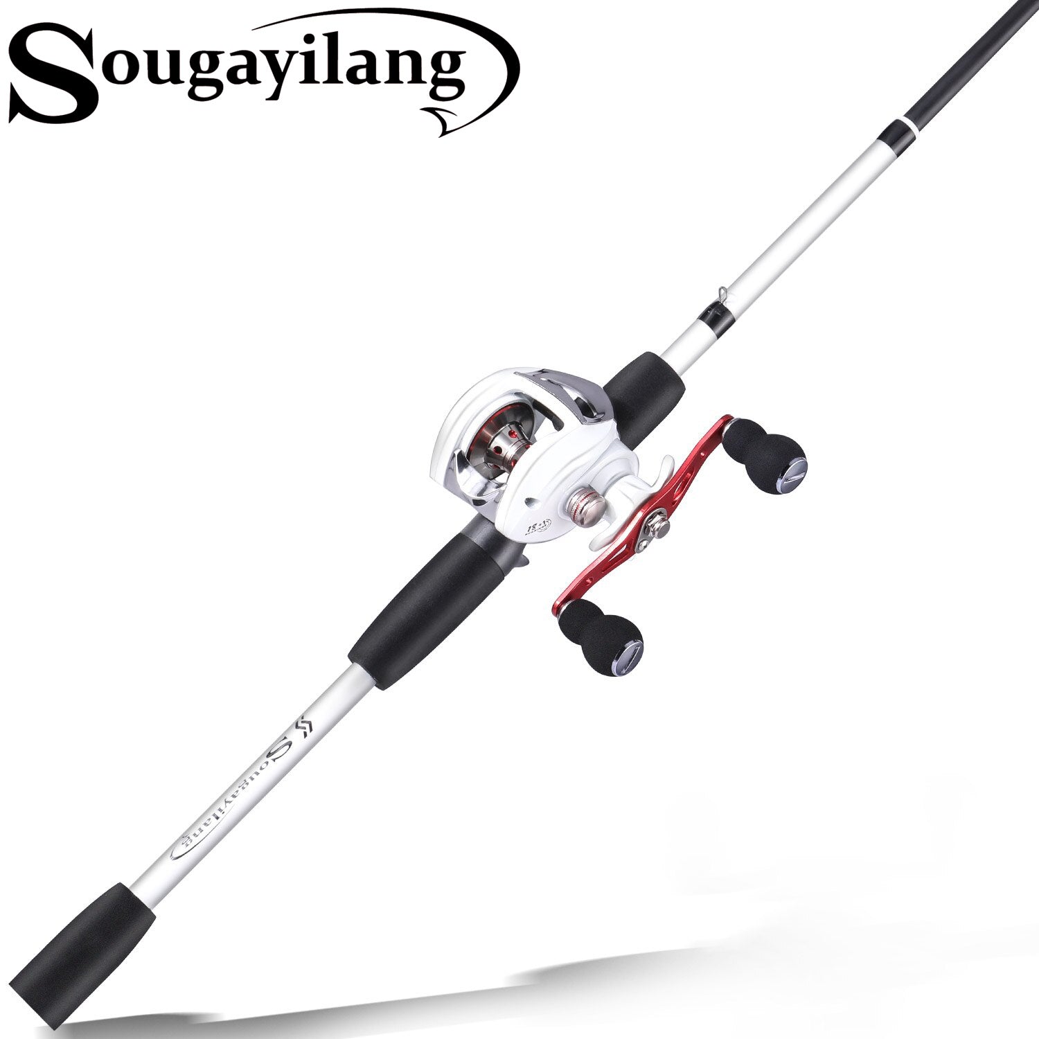 Sougayilang 1.8-2.4M Fishing Rod with 18+1BB Baitcasting Fishing Reel Combo  with Bag Lure Line Saltwater Fishing Gear Tackle - AliExpress