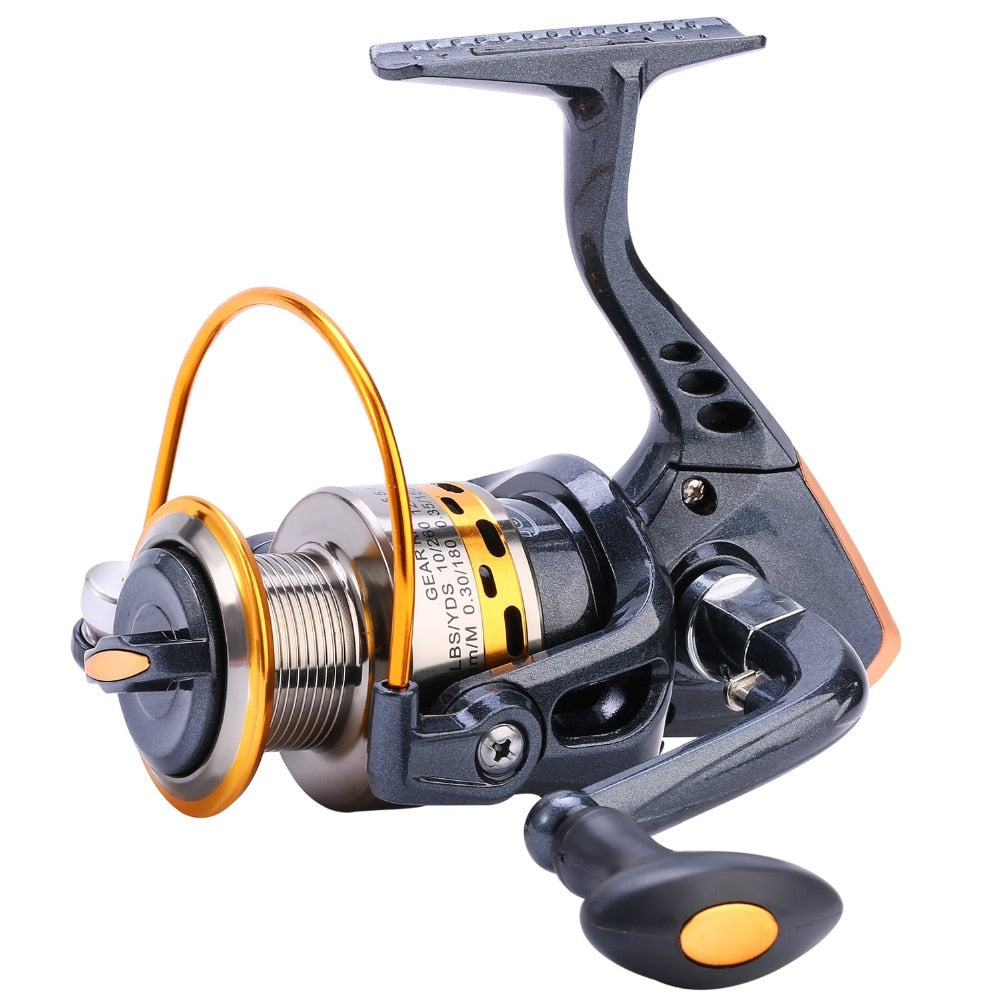 Fishing Reel 13+1BB Spinning Reel 5.2:1 Gear Ratio with Interchangeable  Left and Right Handle Metal spool Outdoor Fishing Tools