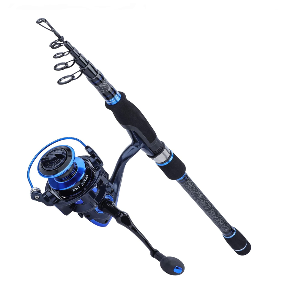 Sougayilang Lightweight 24-Ton Graphite Rod and Spinning reels Combo