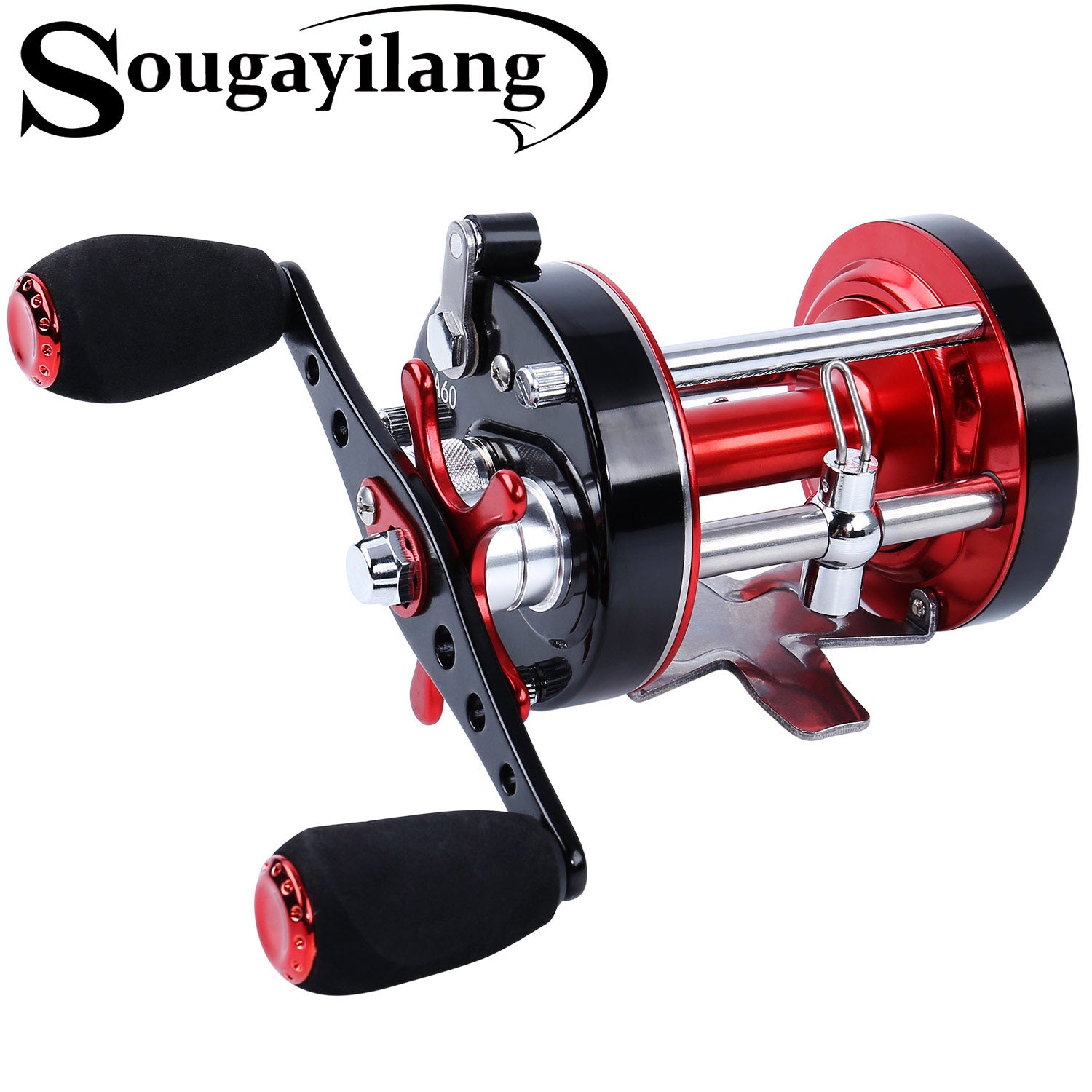 Sougayilang Fishing Reels Round Baitcasting Reel - Conventional Reel -  Reinforced Metal Body and Supreme Star Drag